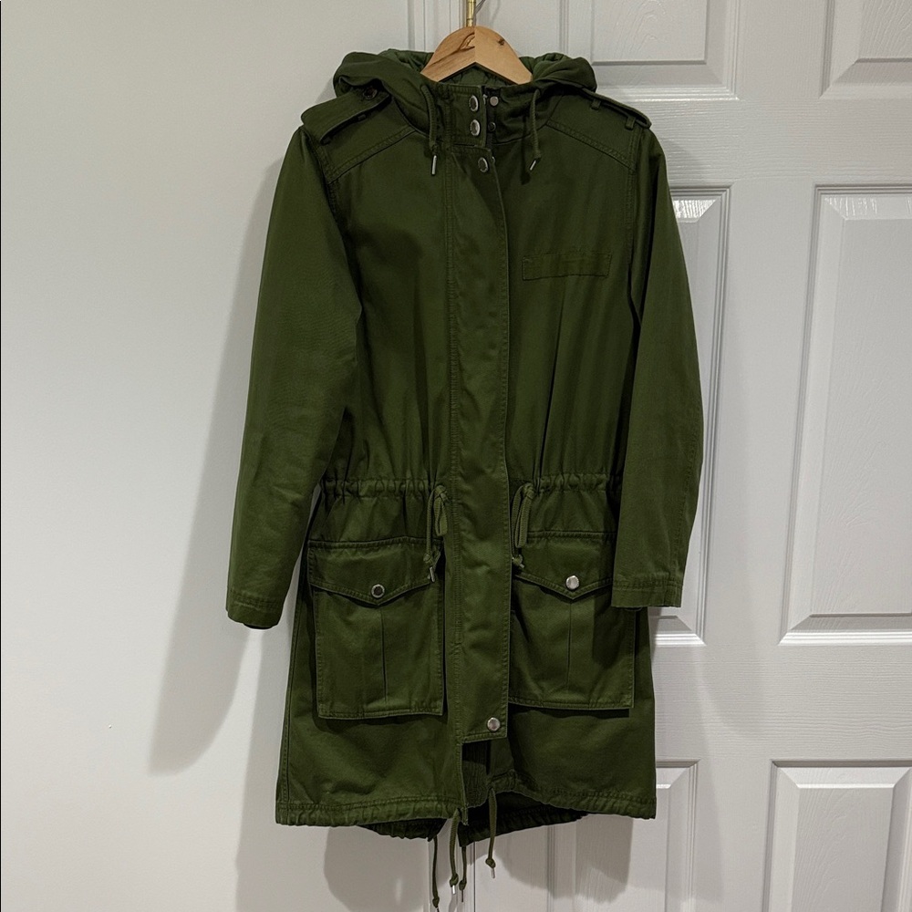 Marc By Marc Jacobs Green Utility Jacket with Removable Padding